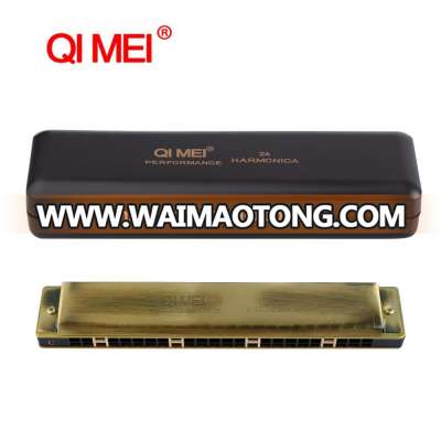 24-hole Bronze-colored harmonica